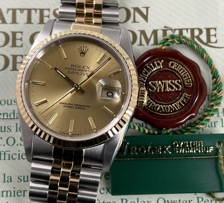 コンビDATEJUST王道の華やかな輝き　Ref.16233　