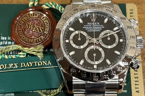 シャープな細針が特徴的な初期型仕様の一本　Ref.116520